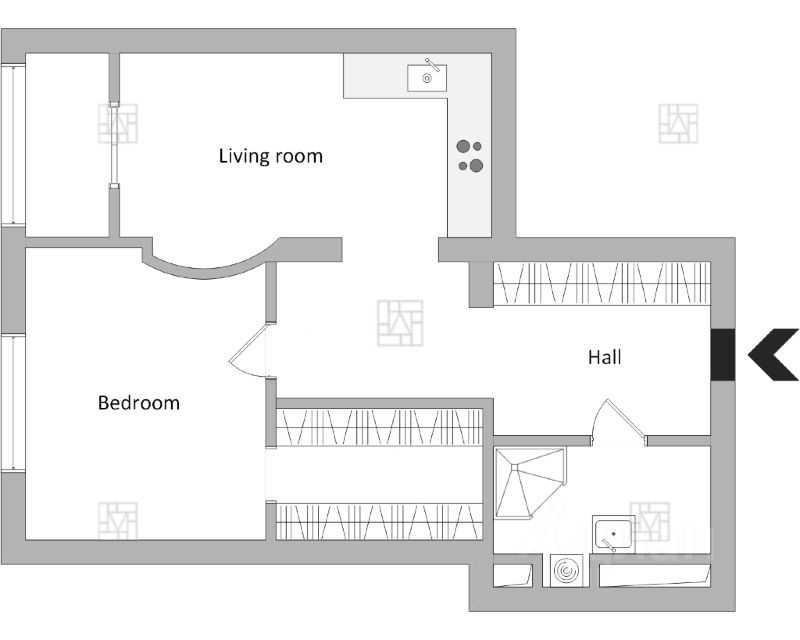 2-комнатная квартира, 65 м² — фотография 2