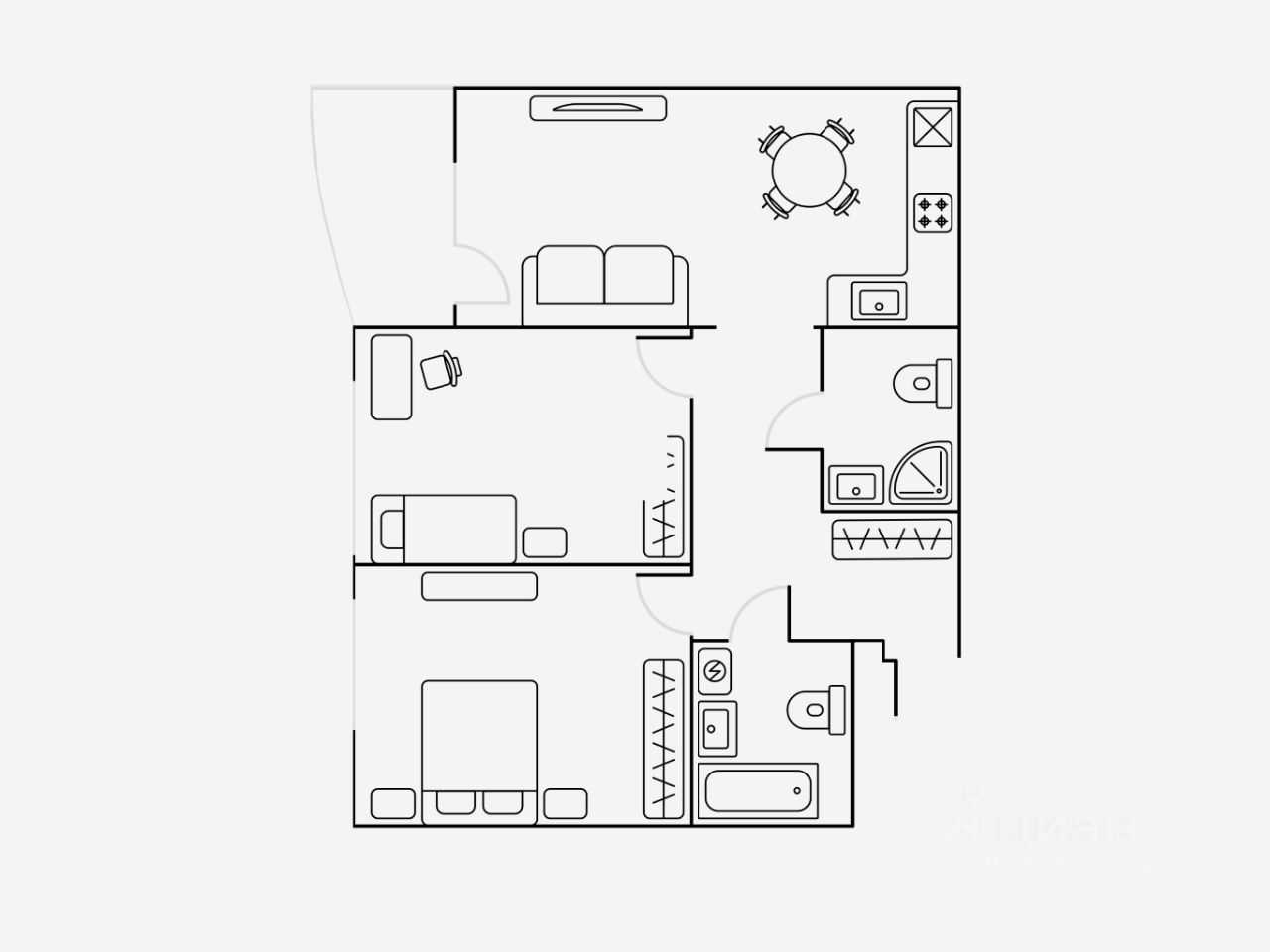 3-комнатная квартира, 72 м² — фотография 2