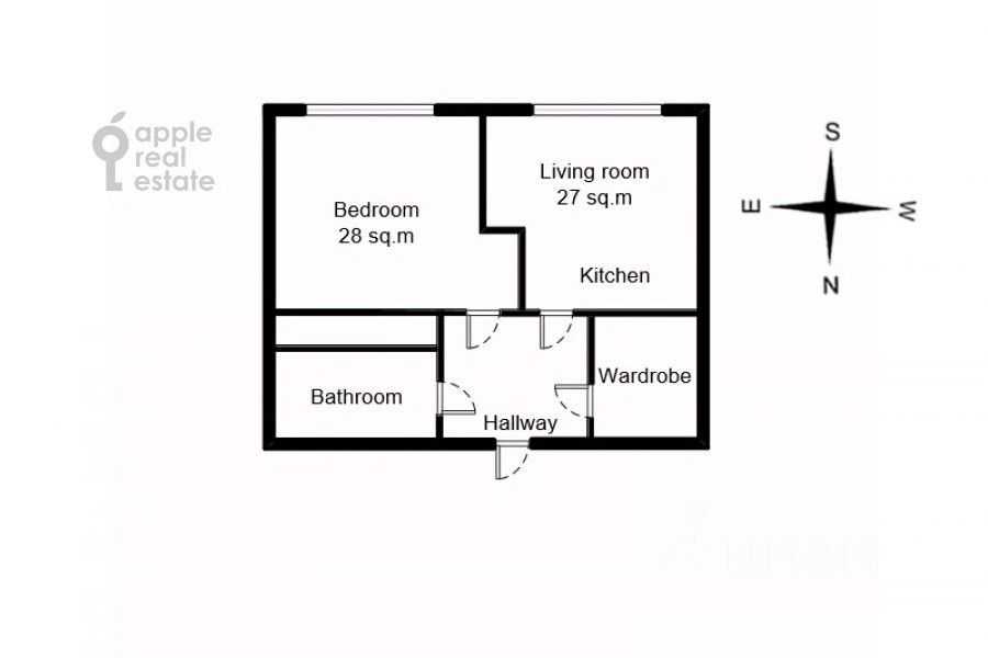 2-комнатная квартира, 70 м² — фотография 2