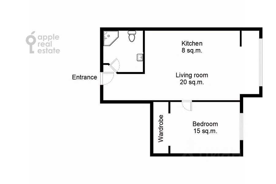 2-комнатная квартира, 60 м² — фотография 2
