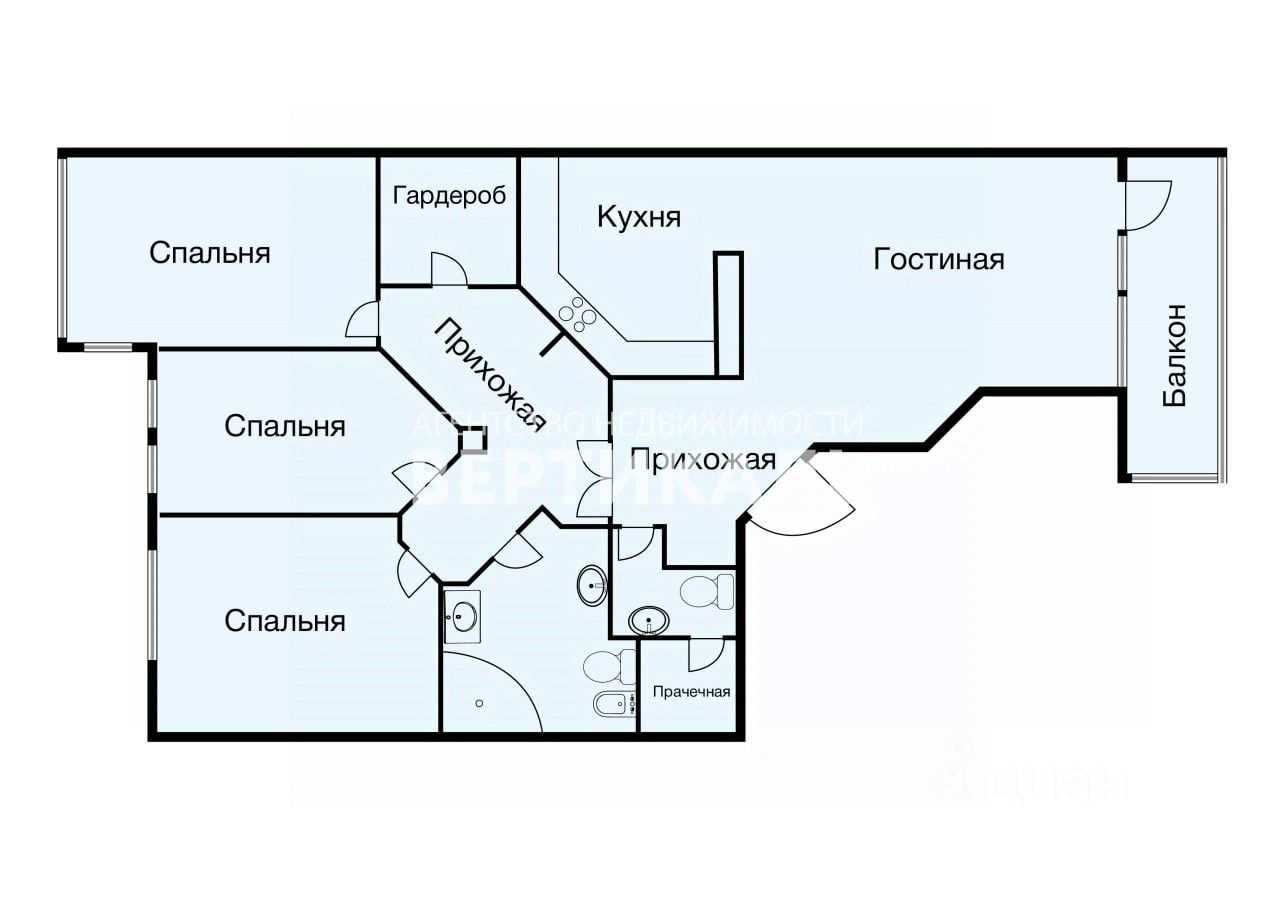 4-комнатная квартира, 150 м² — фотография 2