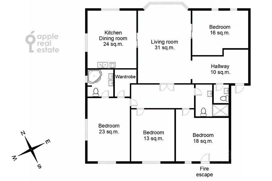 5-комнатная квартира, 160 м² — фотография 2