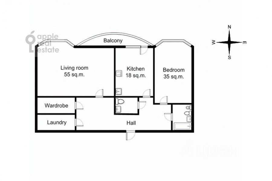 2-комнатная квартира, 140 м² — фотография 2