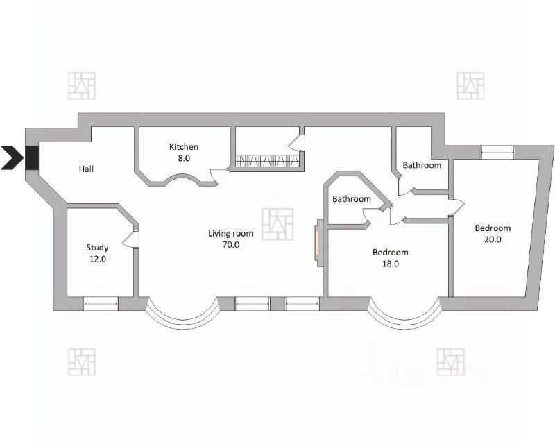 4-комнатная квартира, 160 м² — фотография 2