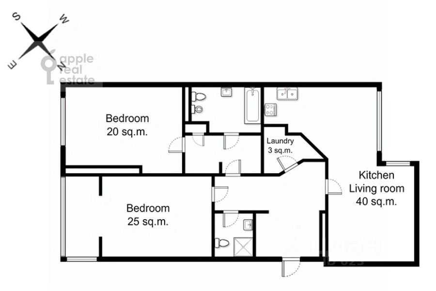 3-комнатная квартира, 112 м² — фотография 2