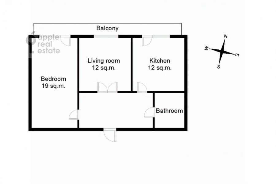 2-комнатная квартира, 56 м² — фотография 2
