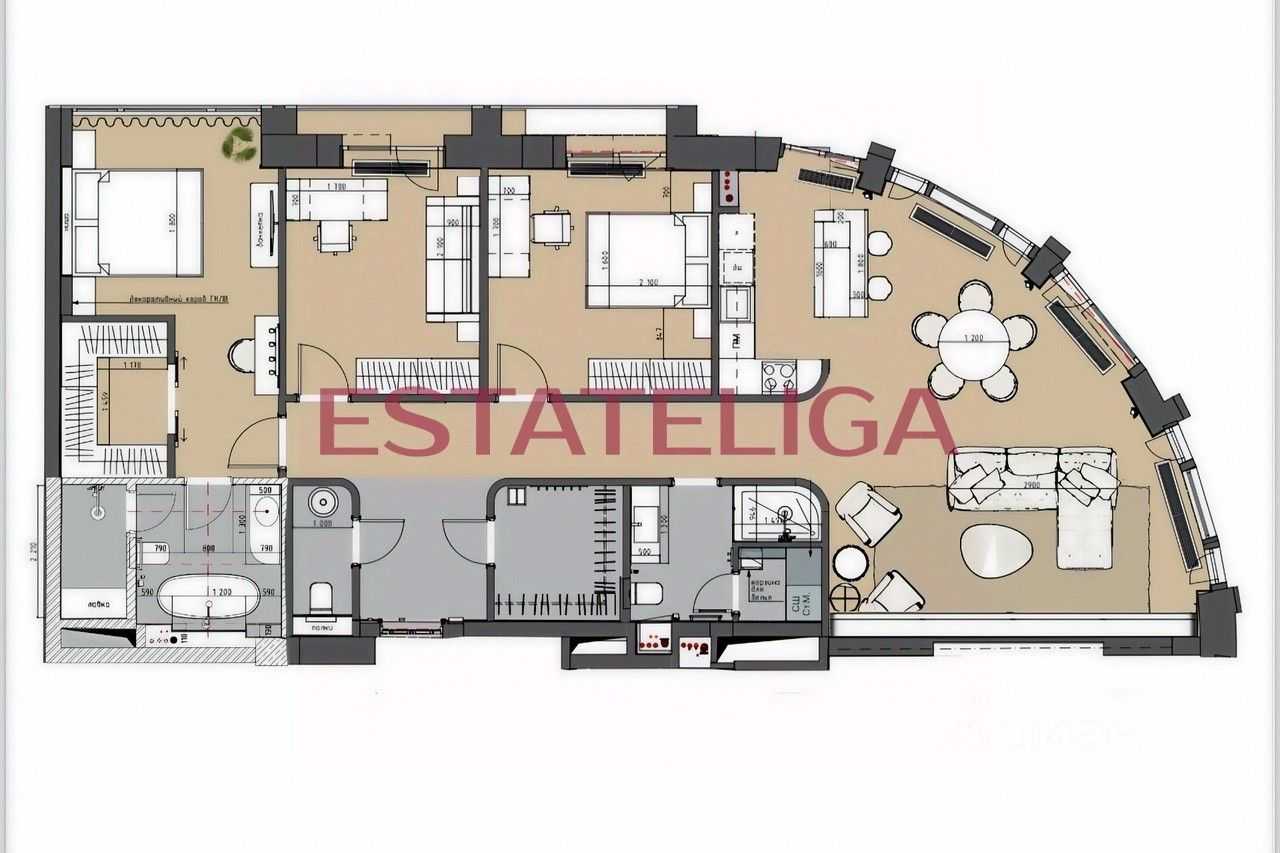 4-комнатная квартира, 130 м² — фотография 2