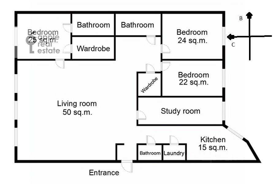 5-комнатная квартира, 200 м² — фотография 2