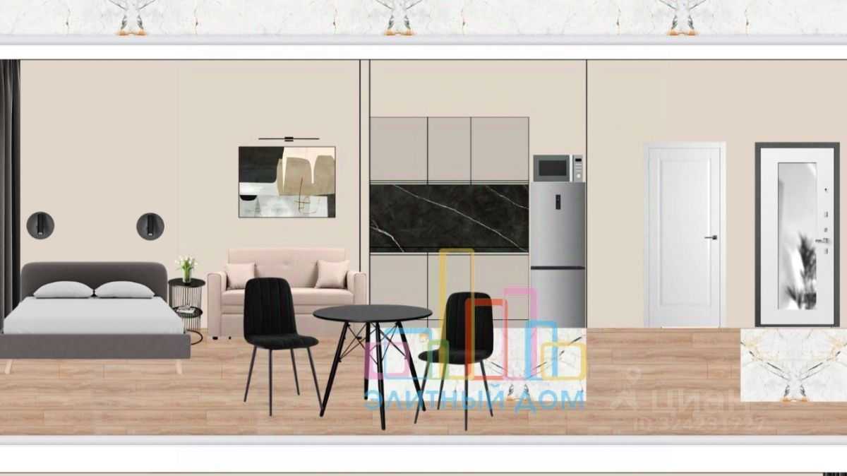 1-комнатная квартира, 25 м²