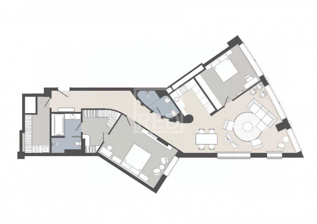 3-комнатная квартира, 133 м² — фотография 2