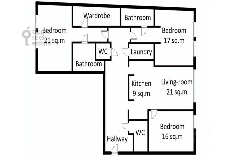 4-комнатная квартира, 150 м² — фотография 2