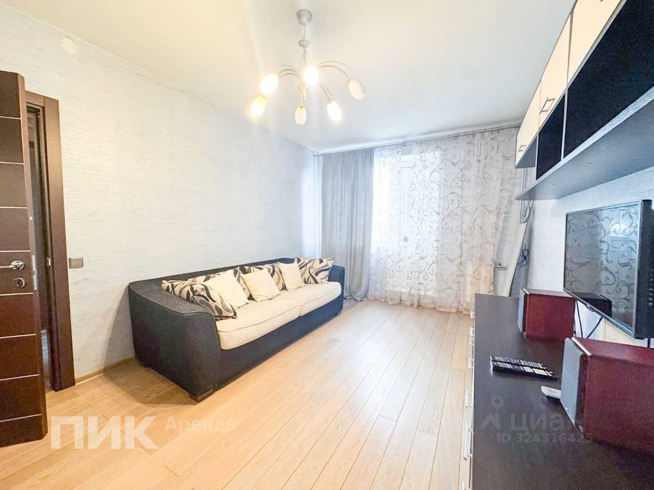 1-комнатная квартира, 35,9 м²