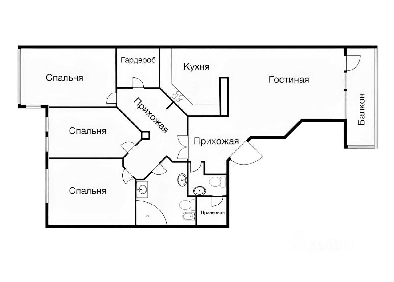 4-комнатная квартира, 150 м² — фотография 2