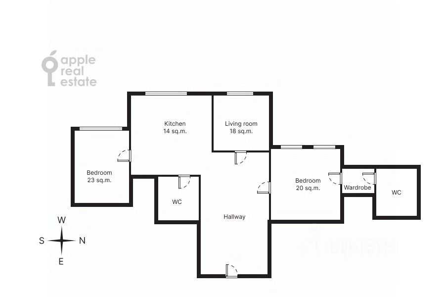 3-комнатная квартира, 92 м² — фотография 2