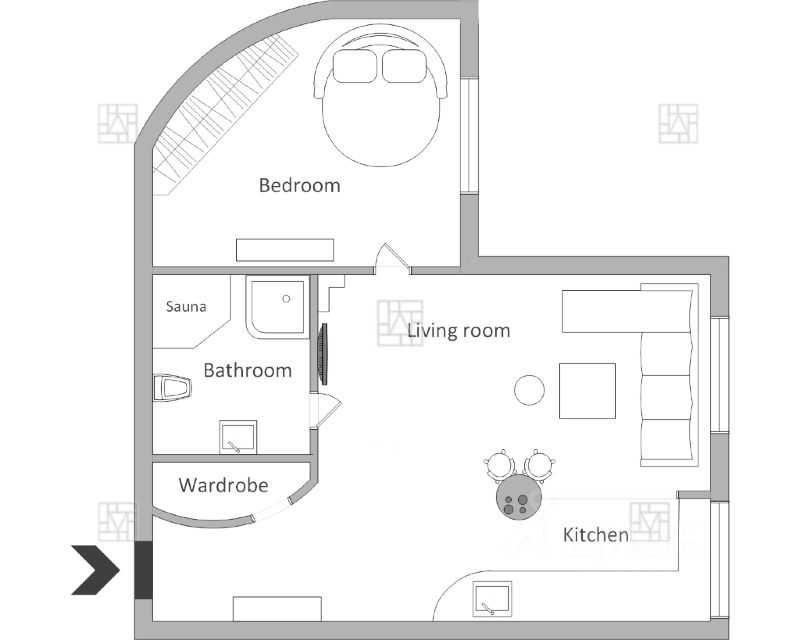 2-комнатная квартира, 50 м² — фотография 2