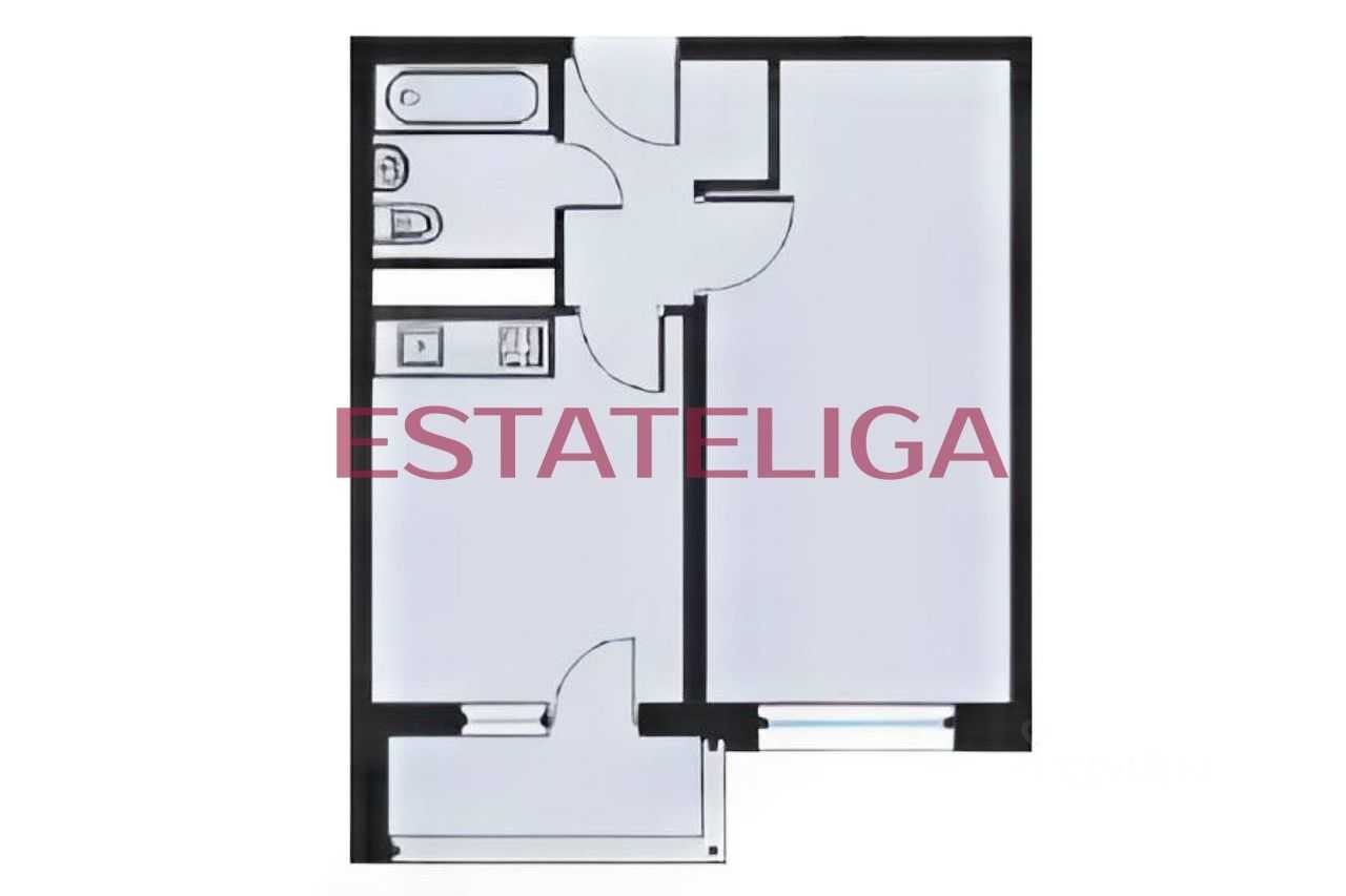 1-комнатная квартира, 40 м² — фотография 2