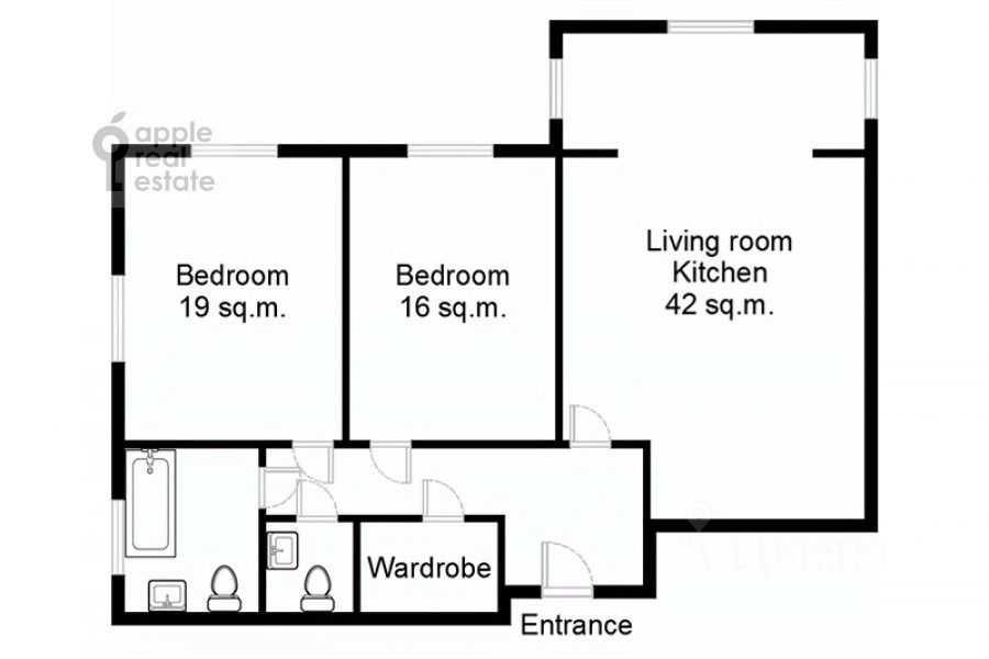 3-комнатная квартира, 100 м² — фотография 2