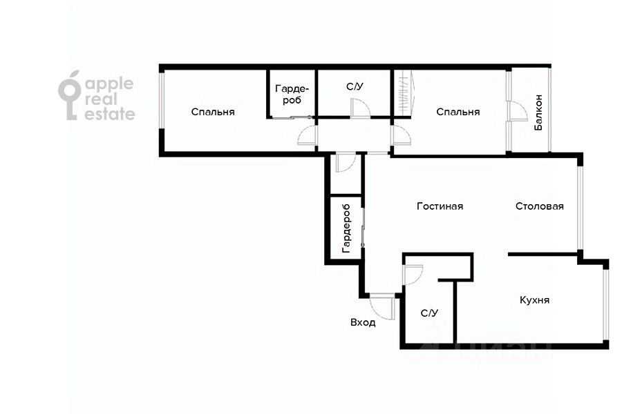 3-комнатная квартира, 120 м² — фотография 2