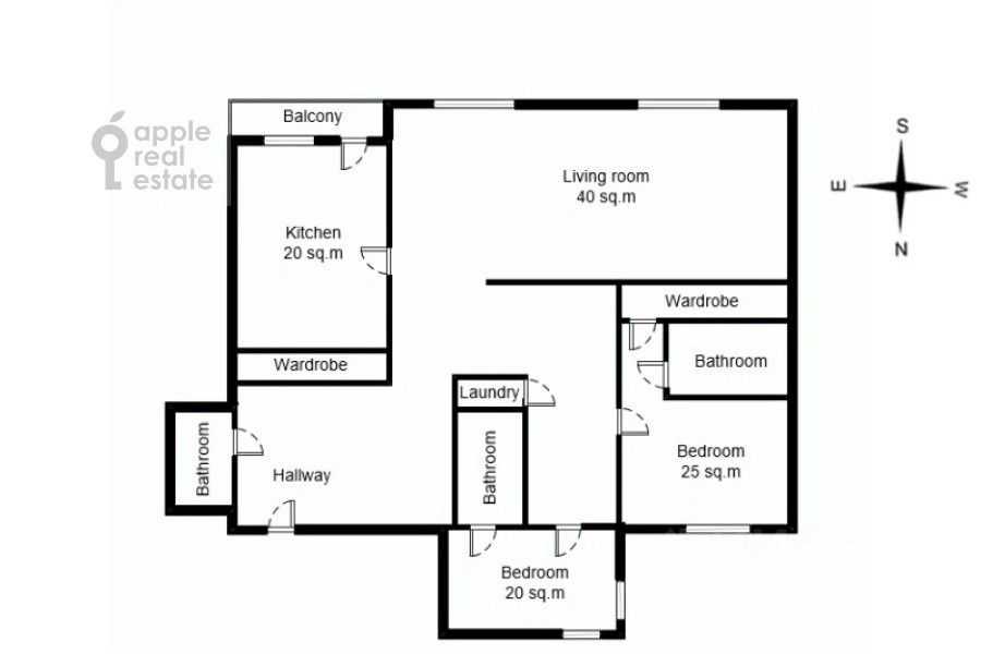 3-комнатная квартира, 150 м² — фотография 2