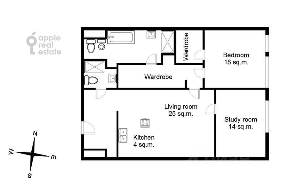 3-комнатная квартира, 92 м² — фотография 2