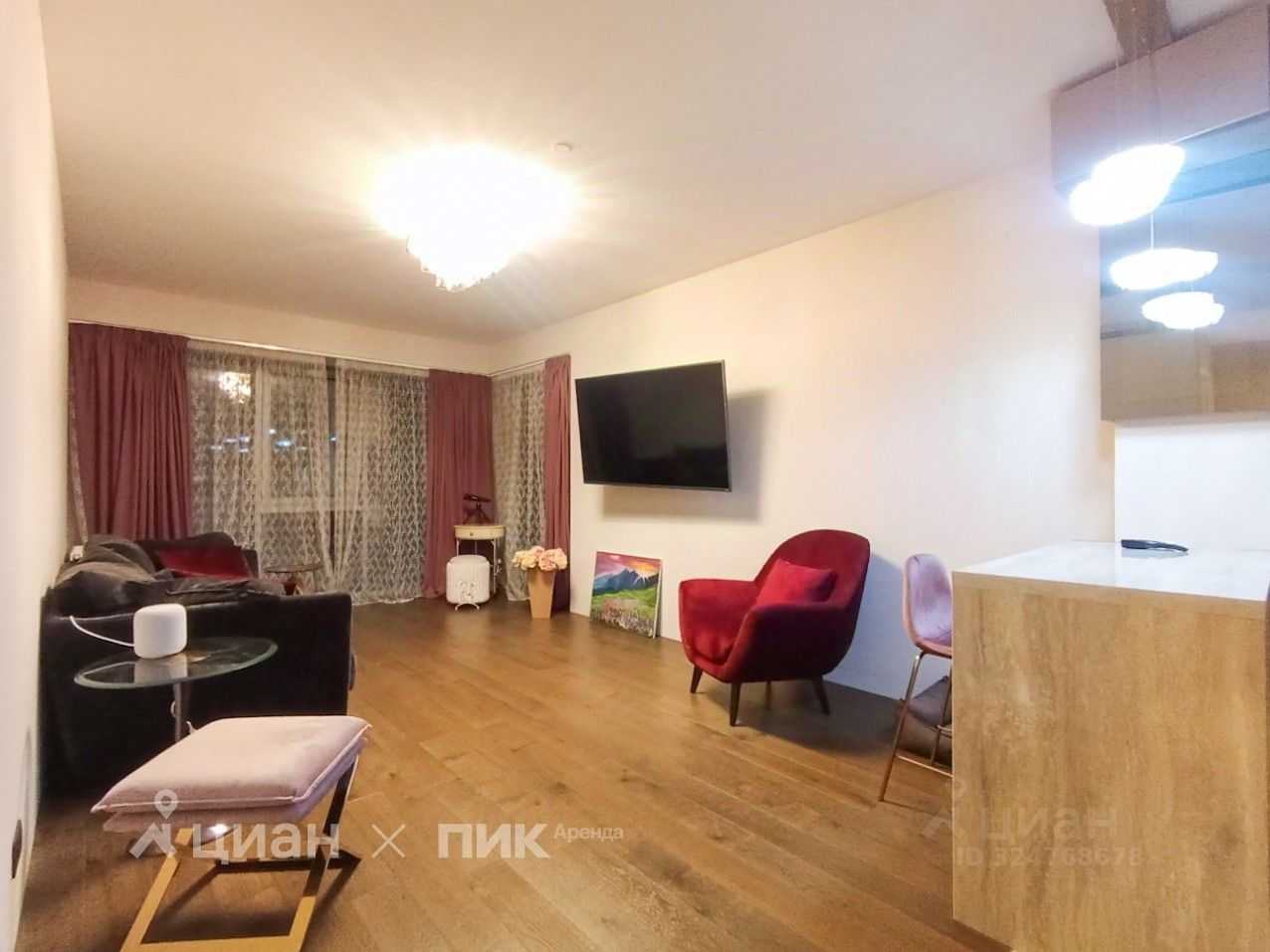 1-комнатная квартира, 56 м²