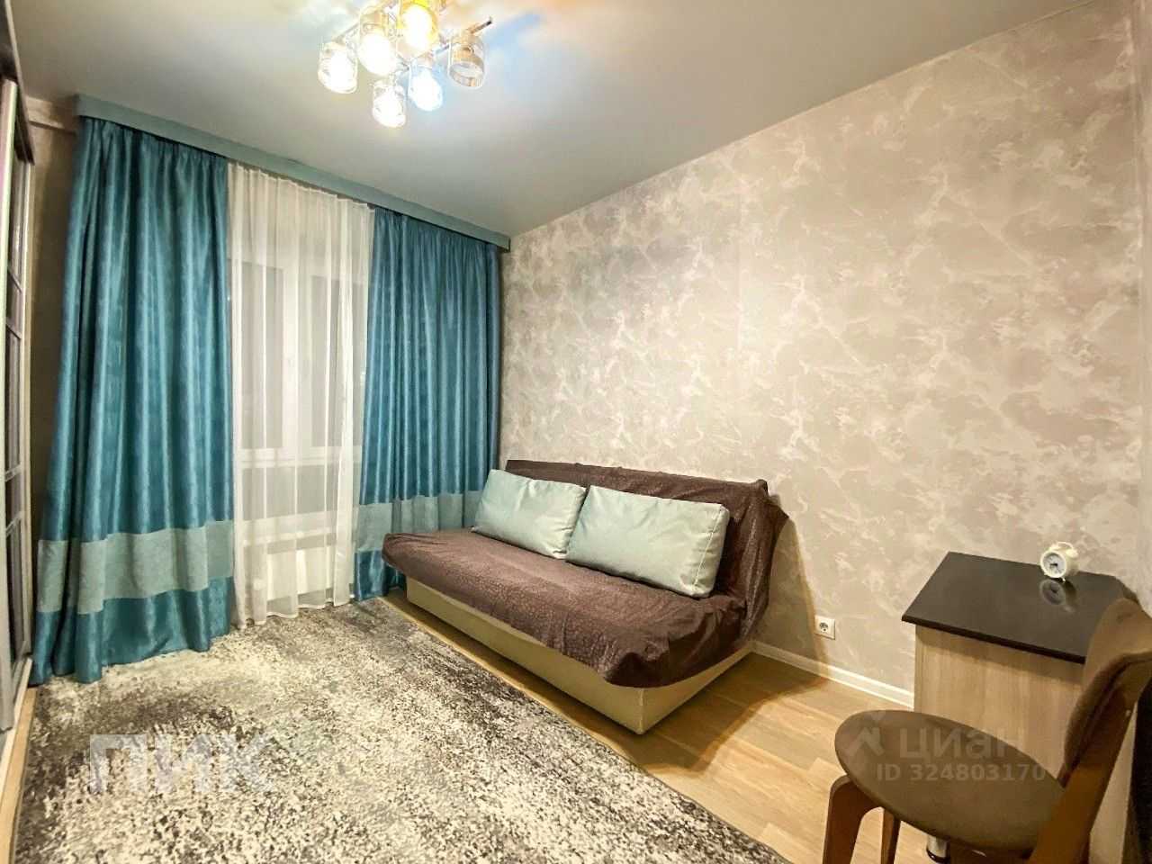 1-комнатная квартира, 39 м²