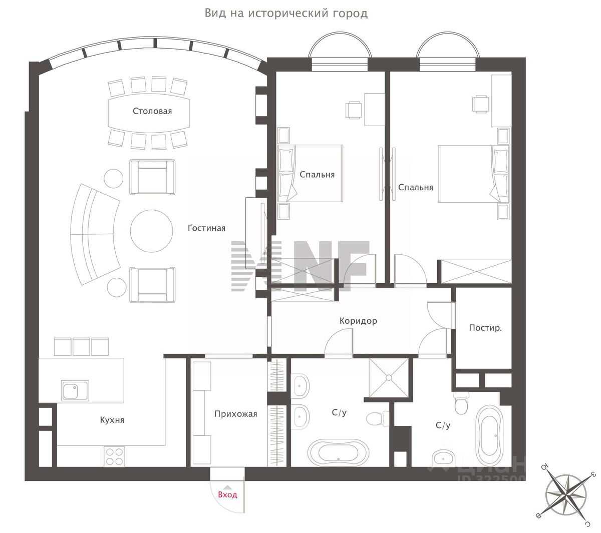 3-комнатная квартира, 135 м² — фотография 2
