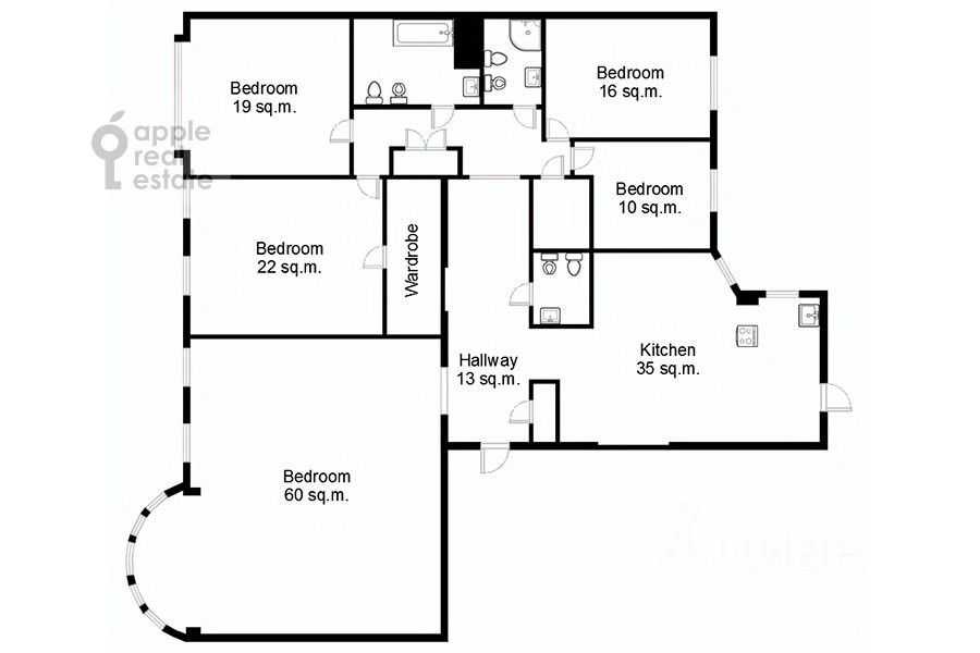 5-комнатная квартира, 212 м² — фотография 2