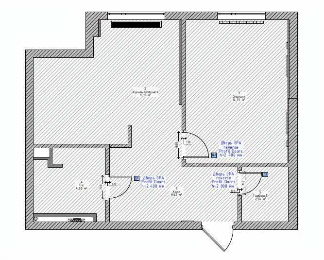 2-комнатная квартира, 47,2 м² — фотография 2
