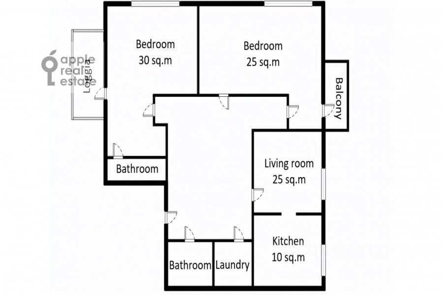 3-комнатная квартира, 130 м² — фотография 2