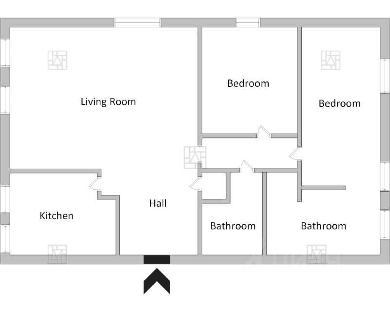 3-комнатная квартира, 115 м² — фотография 2