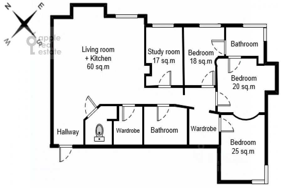 5-комнатная квартира, 190 м² — фотография 2