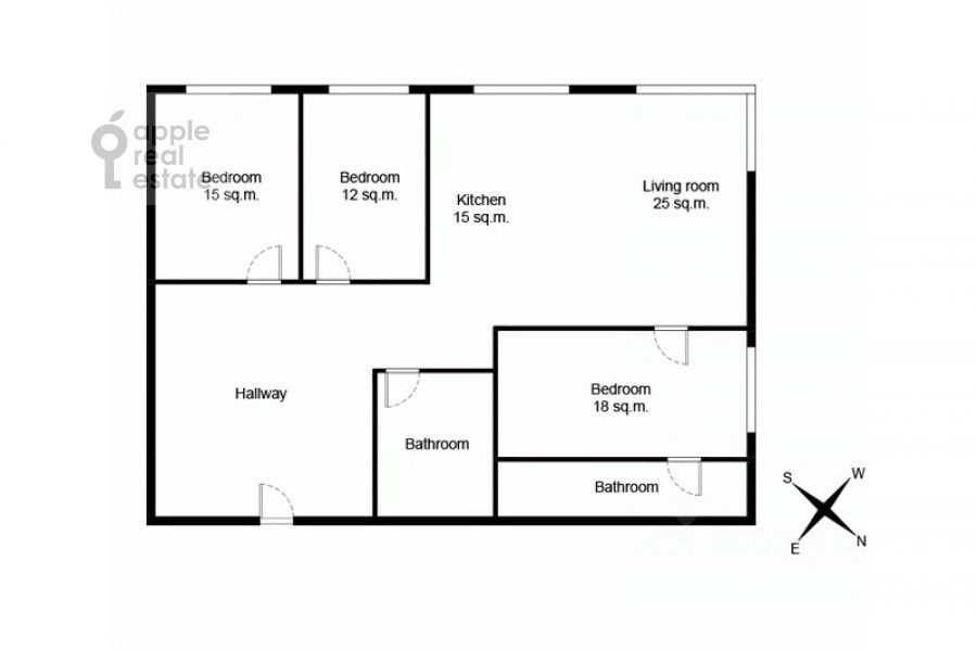 4-комнатная квартира, 111 м² — фотография 2