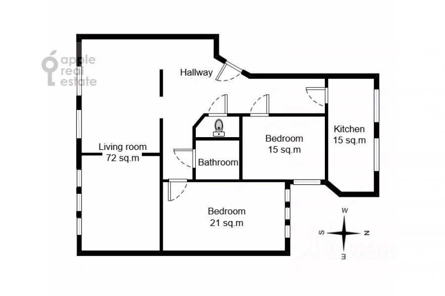 4-комнатная квартира, 151 м² — фотография 2