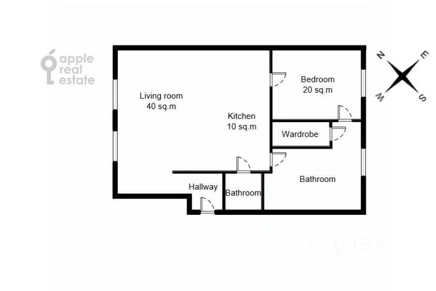 2-комнатная квартира, 95 м² — фотография 2