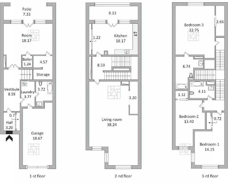4-комнатная квартира, 185 м² — фотография 2