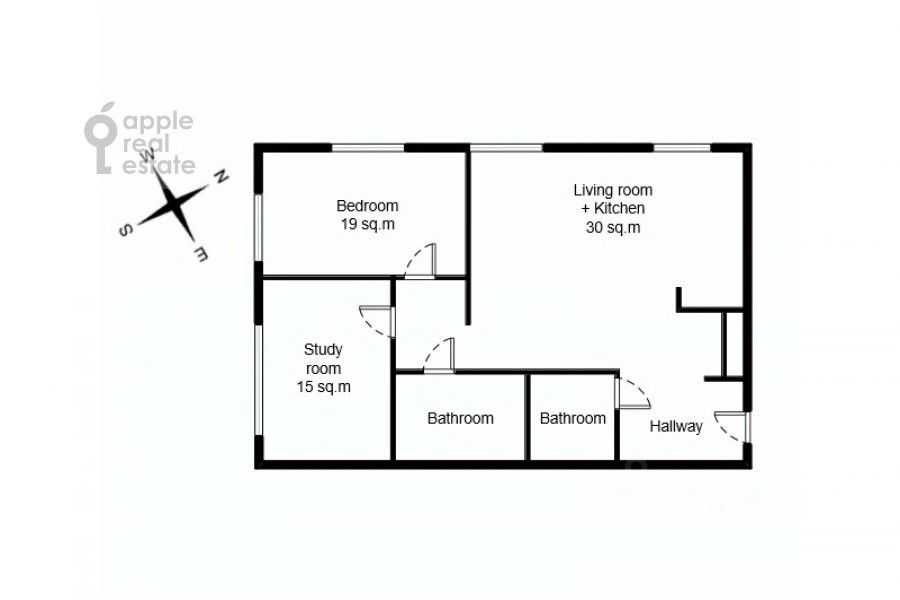 3-комнатная квартира, 89 м² — фотография 2