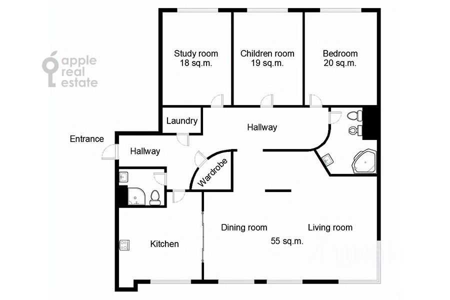 4-комнатная квартира, 170 м² — фотография 2