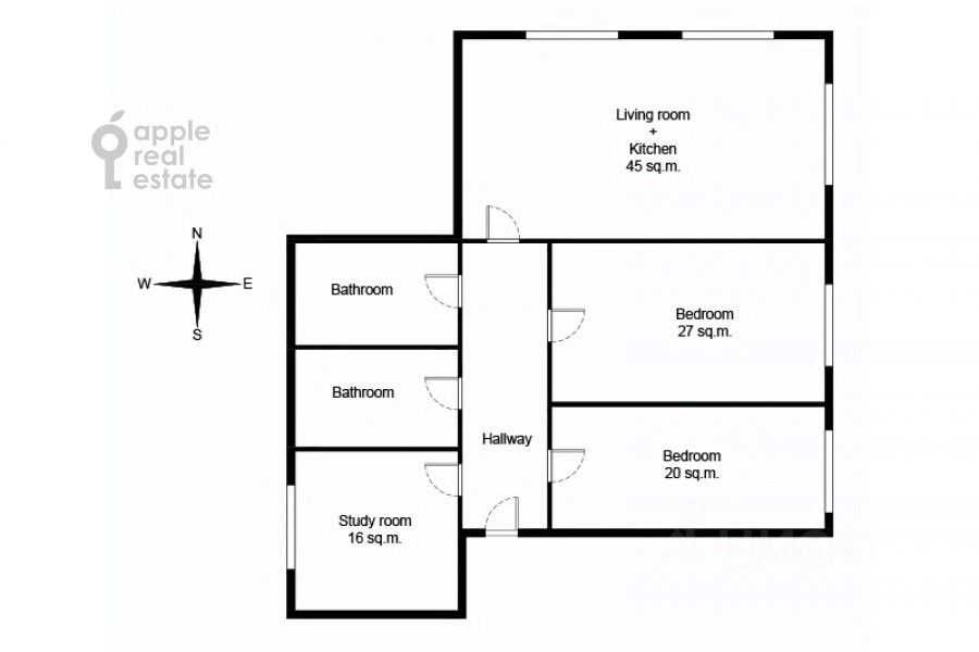4-комнатная квартира, 133 м² — фотография 2