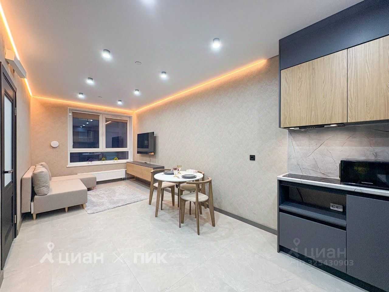 1-комнатная квартира, 35 м²