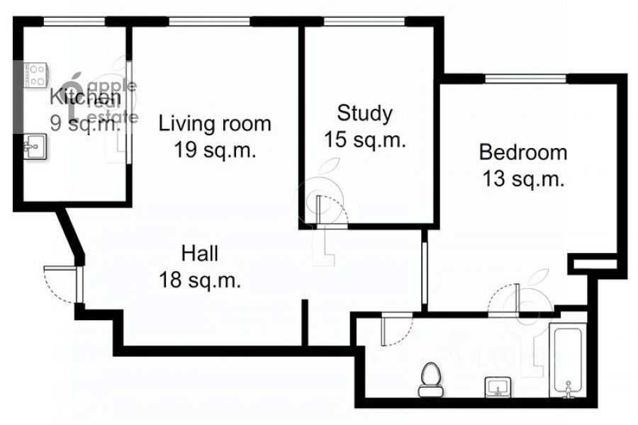 3-комнатная квартира, 90 м² — фотография 2