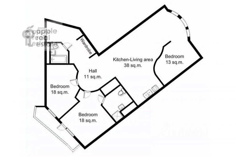 4-комнатная квартира, 130 м² — фотография 2