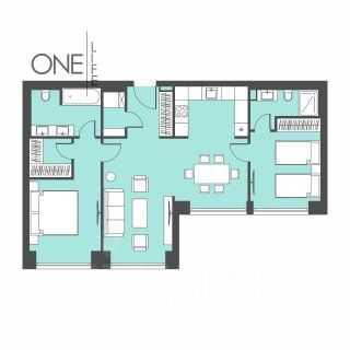 3-комнатная квартира, 82,1 м² — фотография 2