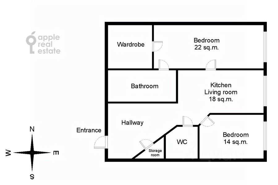 3-комнатная квартира, 80 м² — фотография 2