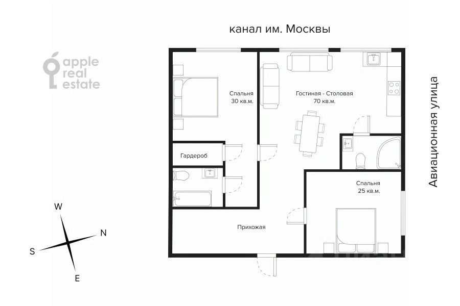 3-комнатная квартира, 170 м² — фотография 2