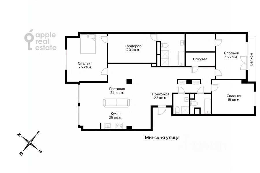 4-комнатная квартира, 194,6 м² — фотография 2