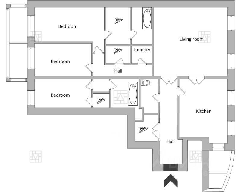 4-комнатная квартира, 250 м² — фотография 2