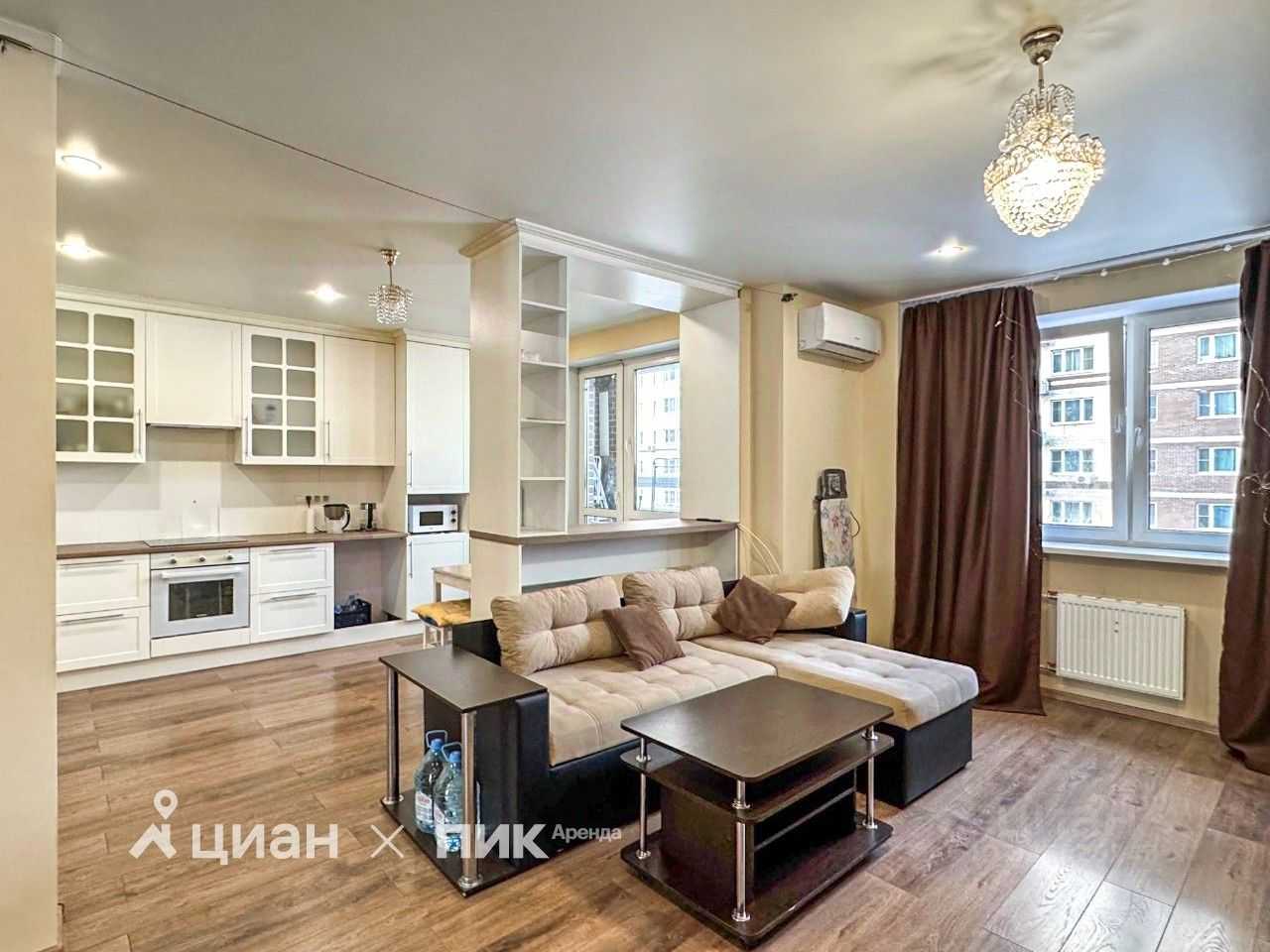 1-комнатная квартира, 82 м²