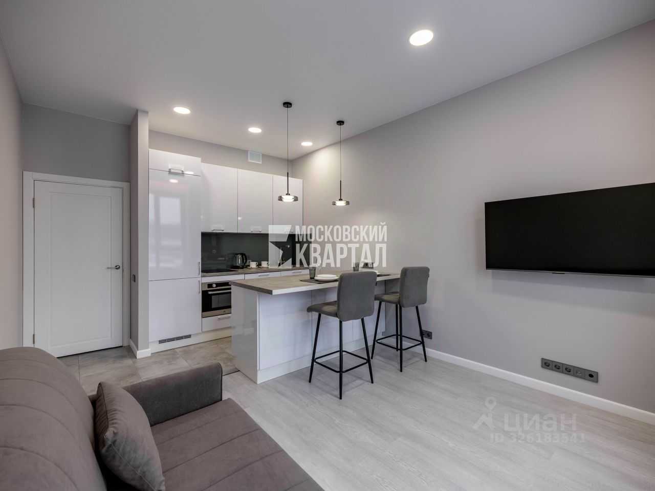 1-комнатная квартира, 49,2 м²