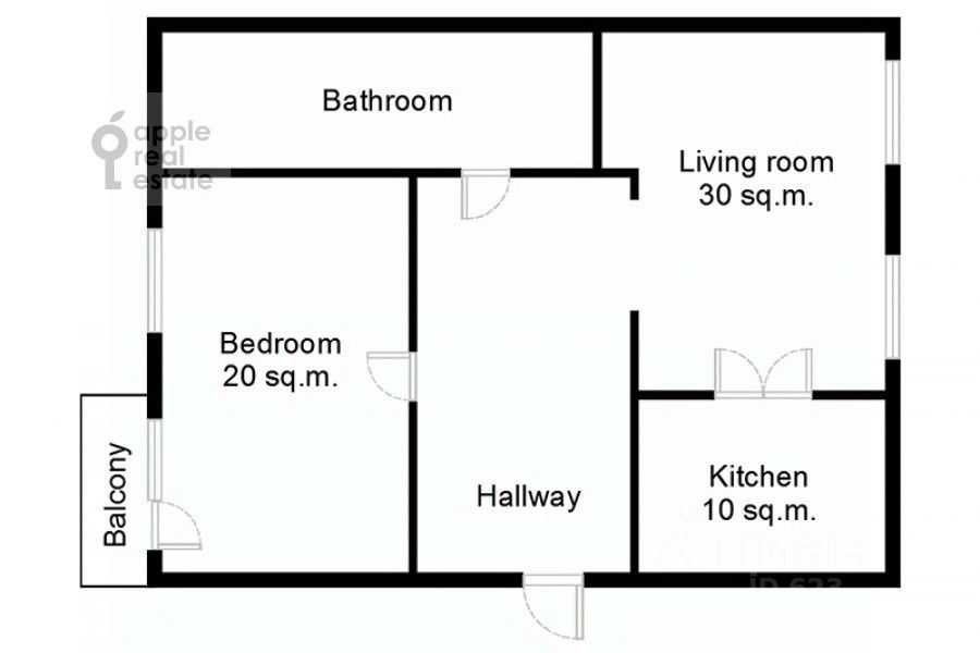 2-комнатная квартира, 67 м² — фотография 2